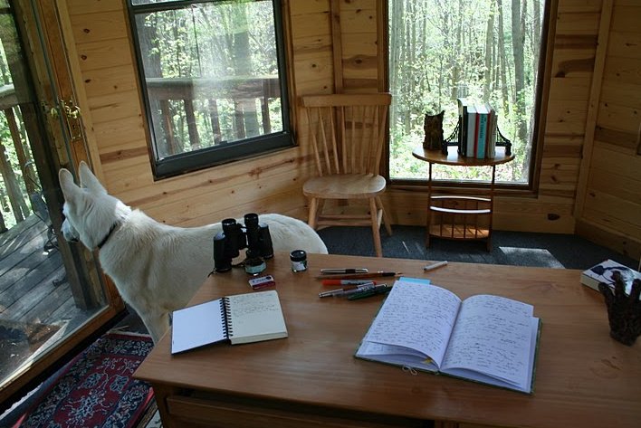 Neil Gaiman's writing shed